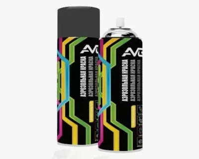 Аэрозольная краска AVG сигнально-красная RAL 3001, 520 мл