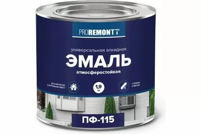 Эмаль ПФ-115 PROREMONTT Голубой 1,9 кг