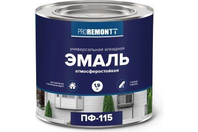 Эмаль ПФ-115 PROREMONTT Мятный RAL 6027 1,9 кг