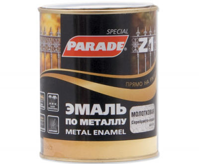 Эмаль по металлу Parade Z1 гладкая RAL 6005 зеленая 0,75 л